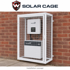 Solar-Cage (TM) Guard for Solar Batteries and Solar Inverters